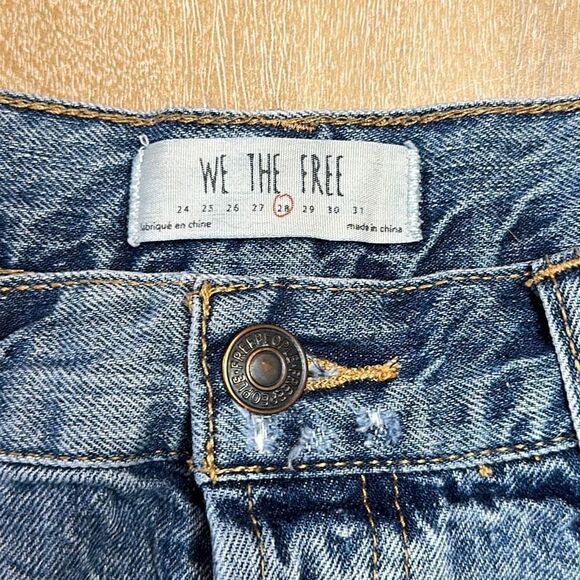 Free People Embroidered Ripped Shorts - Picture 5 of 8